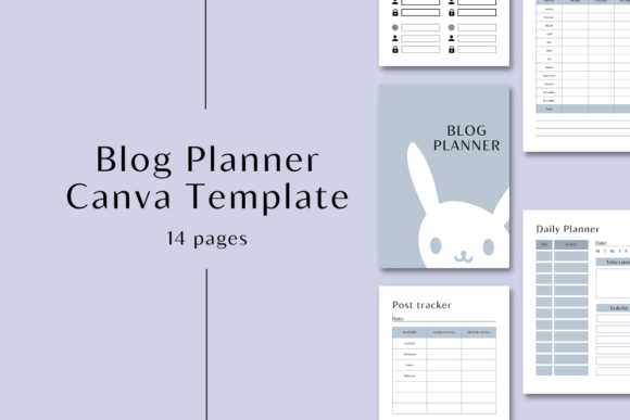 Download Blog Planner | Canva Templates - Canva templates Collection