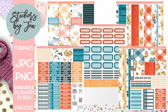 Download Fall Printable Planner Stickers - Planner stickers Collection