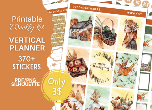 Download Fall Printable Planner Stickers Kit - Planner stickers Collection