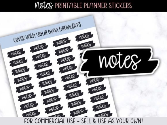 Download Notes Printable Planner Stickers - Planner stickers Collection