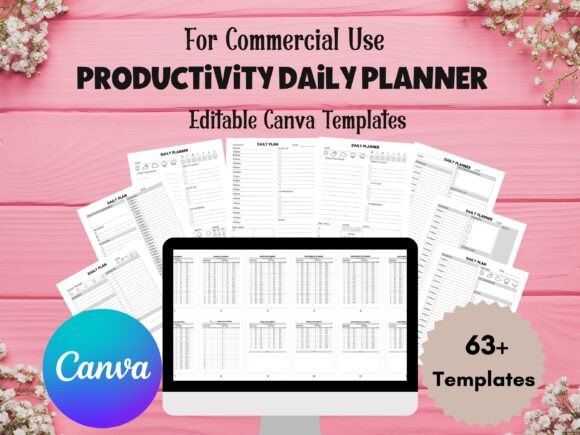 Download Editable Daily Planner Canva Templates - Canva templates Collection