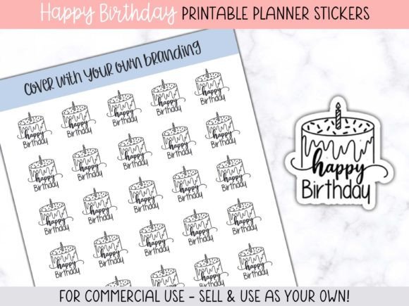 Download Happy Birthday Planner Stickers - Planner stickers Collection