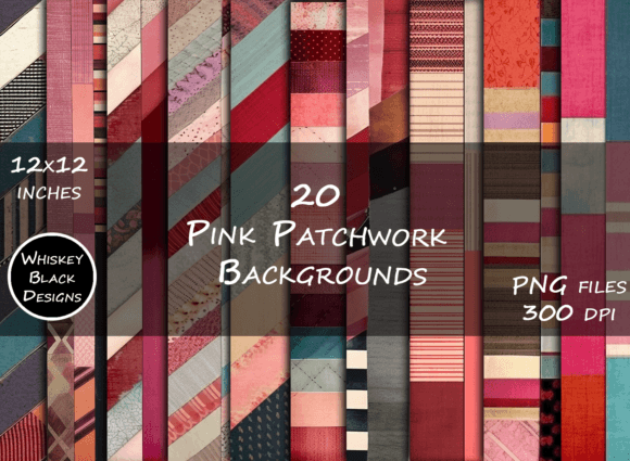 Download Pink Patchwork BoHo Background Papers - Boho Collection