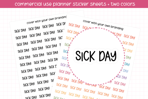 Download Sick Day Planner Stickers - Planner stickers Collection