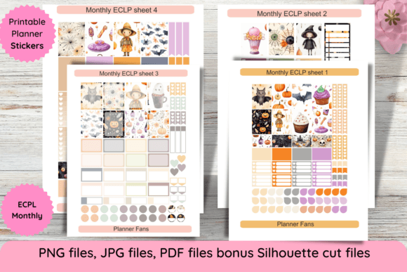 Download Erin Condren Monthly Halloween Kit - Erin condren Collection